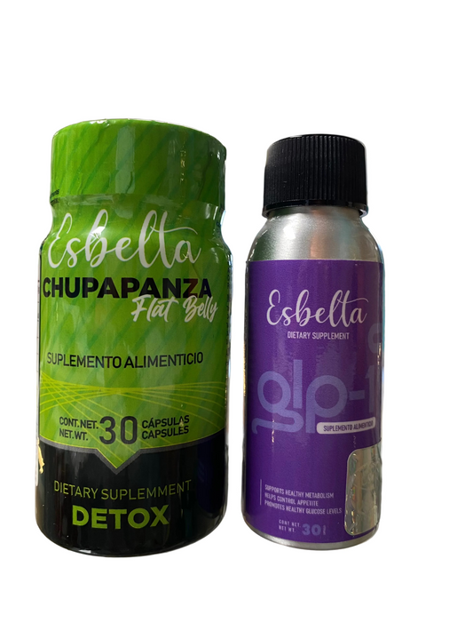 GLP 1 capsulas + detox chupa panza Esbelta